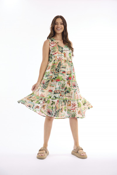 Zoe Dress Layered Sleeveless