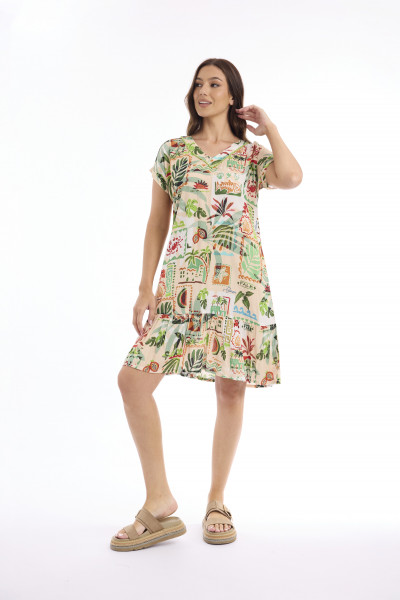 Zoe Dress Frill Hem