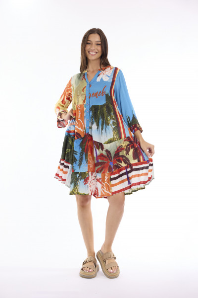 Gloria Dress Layered 3/4 Sleeve