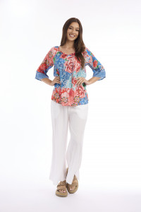 Clarissa Top Frill Sleeve