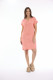 Linen Solid Dress Shift Cap Sleeve