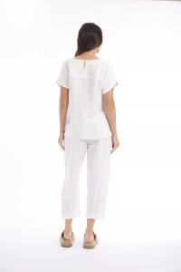 Linen Solid Top Boxy