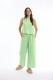 Linen Solid Pant Wide Leg