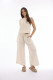 Linen Solid Pant Wide Leg