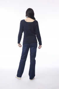 Square Neck Knit Jumper