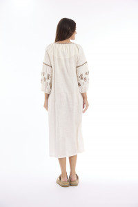 Sahara Dress Midi Embroidered