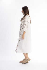 Sahara Dress Midi Embroidered