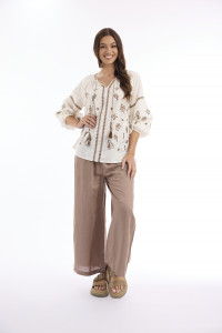 Sahara Top Embroidered