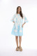 Nia Dress Short 3/4 Sleeve