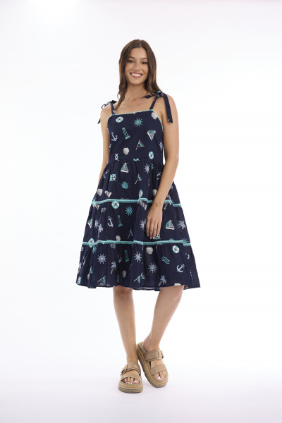 Marine Dress strappy