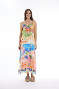 Kaftan Dress Maxi Strappy