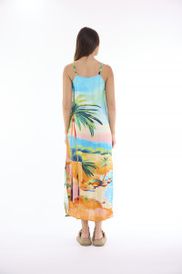 Kaftan Dress Maxi Strappy