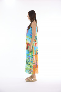 Kaftan Dress Maxi Strappy