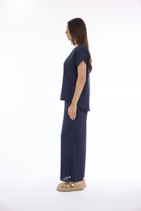 Lux Top V Neckline Short Sleeve