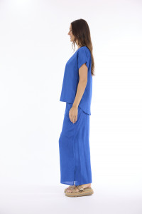 Lux Top V Neckline Short Sleeve