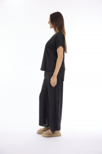 Lux Top V Neckline Short Sleeve