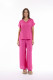 Lux Top V Neckline Short Sleeve
