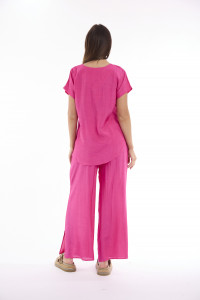 Lux Top V Neckline Short Sleeve