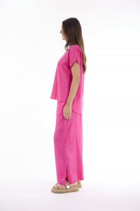 Lux Top V Neckline Short Sleeve