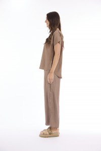 Lux Top V Neckline Short Sleeve