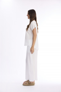 Lux Top V Neckline Short Sleeve