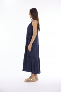 Lux Dress Round Neckline Layered