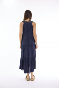 Lux Dress Round Neckline Layered