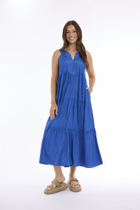 Lux Dress Round Neckline Layered