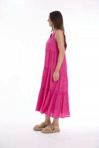 Lux Dress Round Neckline Layered