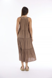 Lux Dress Round Neckline Layered
