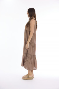 Lux Dress Round Neckline Layered