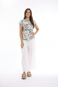 Escape Prints Top Boxy