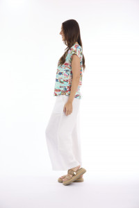 Escape Prints Top Boxy