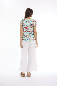 Escape Prints Top Boxy