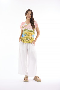 Escape Prints Top Boxy