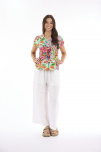 Escape Prints Top Boxy