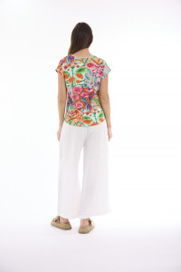 Escape Prints Top Boxy