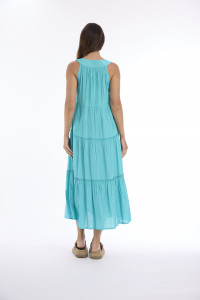 Lux Dress Round Neckline Layered