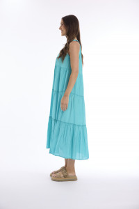 Lux Dress Round Neckline Layered