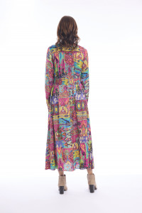 Antigua Dress Maxi Tie Waist