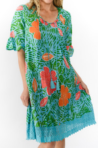 Hannah Tunic Boho Short Sleeve