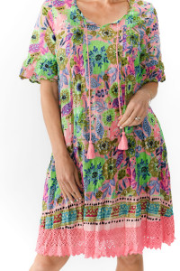 Hannah Tunic Boho Short Sleeve