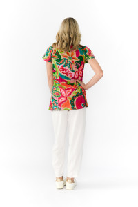 Kayla Cotton Blouse Short Sleeve