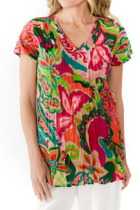 Kayla Cotton Blouse Short Sleeve