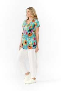 Kayla Cotton Blouse Short Sleeve