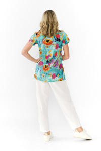 Kayla Cotton Blouse Short Sleeve