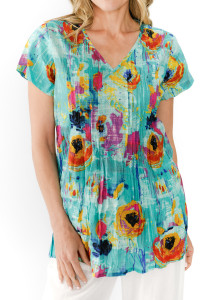 Kayla Cotton Blouse Short Sleeve