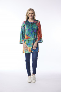 Digital Tunic Flared Cuff