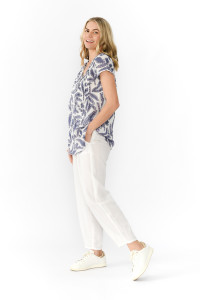 Kayla Cotton Blouse Short Sleeve
