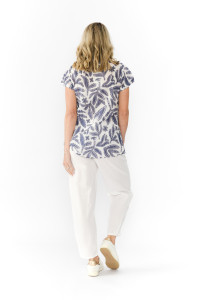 Kayla Cotton Blouse Short Sleeve